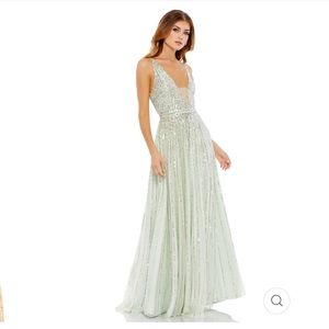 Mac Duggal Green Gown
